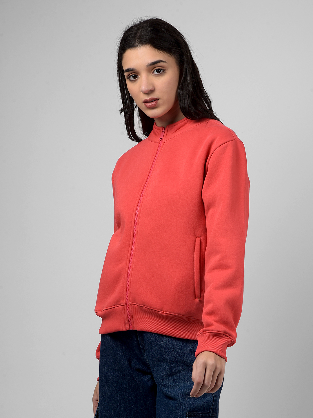 Numero Uno Women Solid Red Sweat Shirt